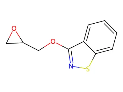 3-(Oxiranylmethoxy)-1,2-benzisothiazole structure
