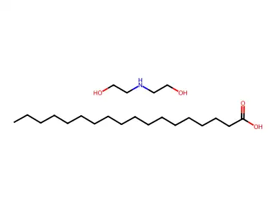 Octadecanoic acid, compd. with 2,2'-iminobis[ethanol] (1:1) structure