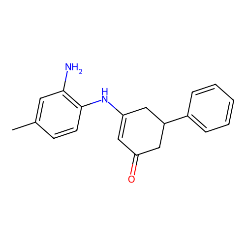 3-(2-Amino-4-methylanilino)-5-phenylcyclohex-2-en-1-one structure