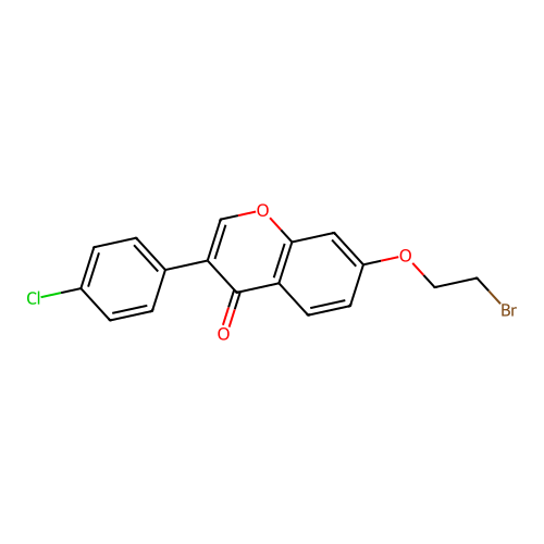 7-(2-Bromoethoxy)-3-(4-chlorophenyl)chromen-4-one structure