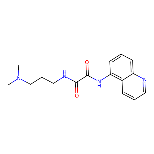 N-[3-(dimethylamino)propyl]-N'-(quinolin-5-yl)ethanediamide structure