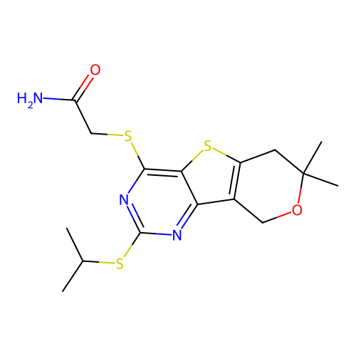 C16H21N3O2S3 structure
