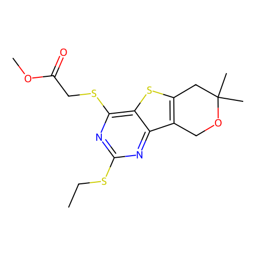 C16H20N2O3S3 structure