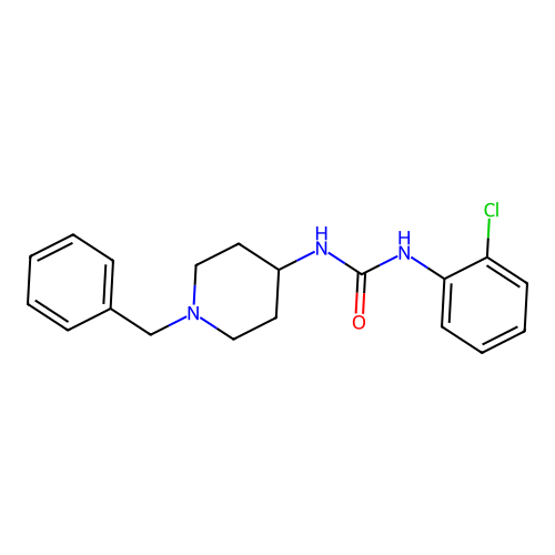 1-(1-Benzylpiperidin-4-yl)-3-(2-chlorophenyl)urea structure