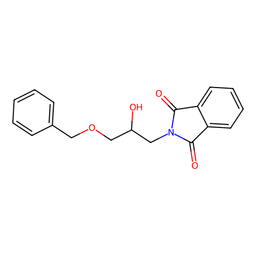 2-[3-(benzyloxy)-2-hydroxypropyl]-1H-isoindole-1,3(2H)-dione structure