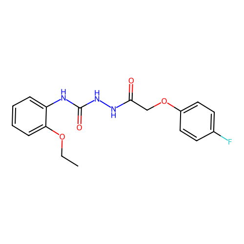 1-(2-(4-Fluorophenoxy)acetyl)-4-(2-ethoxyphenyl)semicarbazide structure