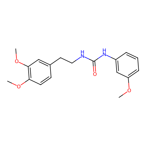 1-[2-(3,4-Dimethoxyphenyl)ethyl]-3-(3-methoxyphenyl)urea structure