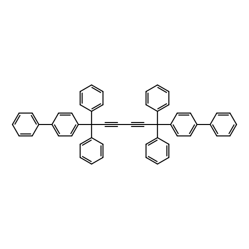 4-(6-(1,1'-Biphenyl)-4-YL-1,1,6,6-tetraphenyl-2,4-hexadiynyl)-1,1'-biphenyl structure