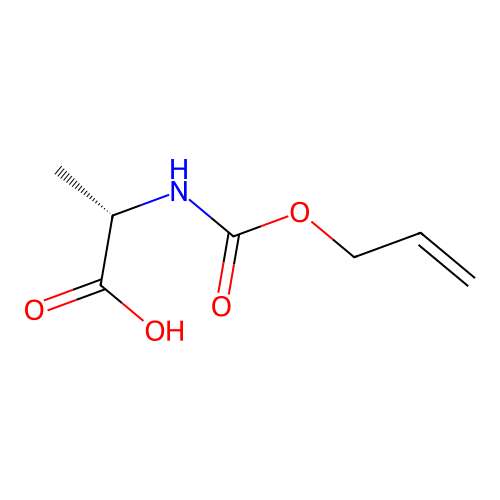(S)-2-(((Allyloxy)carbonyl)amino)propanoic acid structure