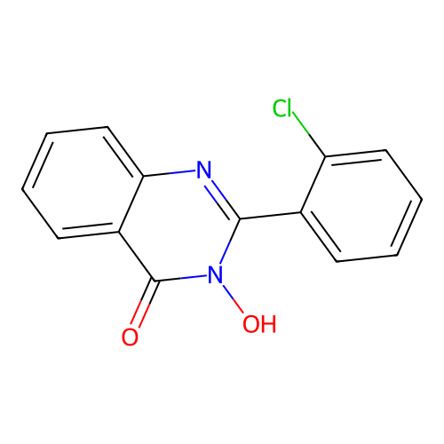 2-(2-chlorophenyl)-3-hydroxy-4(3H)-quinazolinone structure