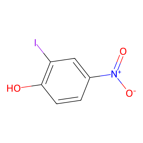 2-Iodo-4-nitrophenol structure