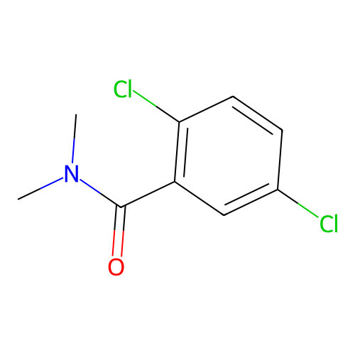 2,5-dichloro-N,N-dimethylbenzamide structure