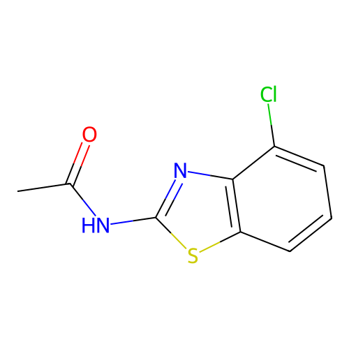 N-(4-chloro-1,3-benzothiazol-2-yl)acetamide structure