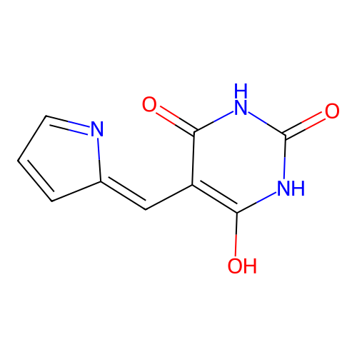 5-[(2-Pyrrolyl)methylene]pyrimidine-2,4,6(1H,3H,5H)-trione structure