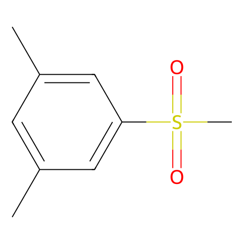 1,3-Dimethyl-5-(methylsulfonyl)benzene structure