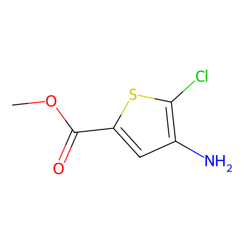 Methyl 4-amino-5-chlorothiophene-2-carboxylate structure
