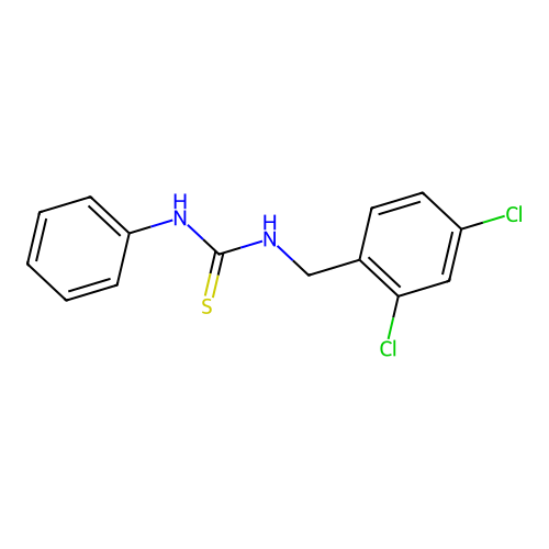 1-[(2,4-Dichlorophenyl)methyl]-3-phenylthiourea structure