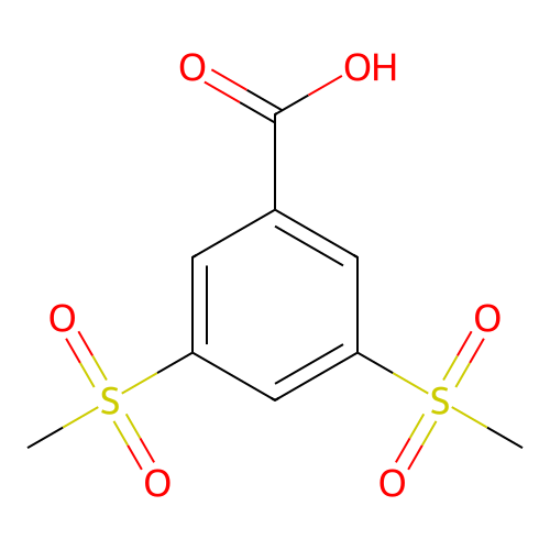 3,5-Bis(methylsulfonyl)benzoic acid structure