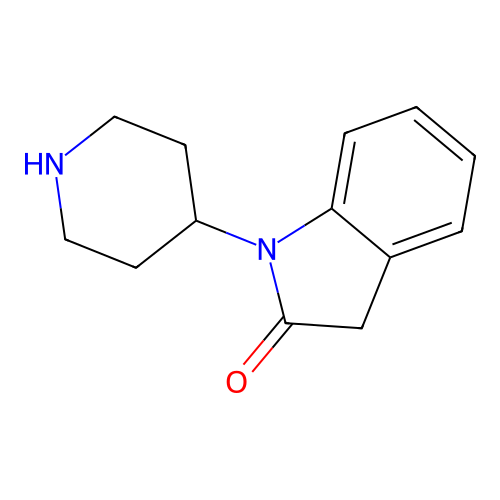 1-Piperidin-4-yl-1,3-dihydro-2H-indol-2-one structure