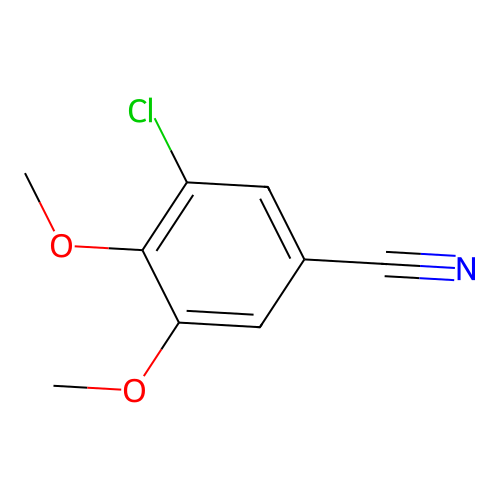 3-Chloro-4,5-dimethoxybenzonitrile structure