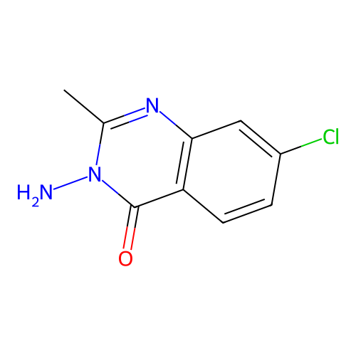 3-amino-7-chloro-2-methylquinazolin-4(3H)-one structure