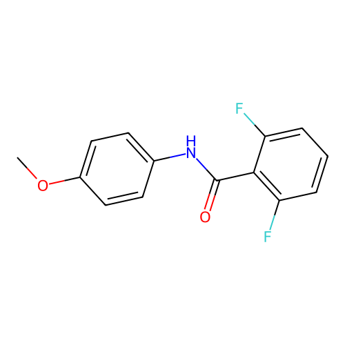 2,6-二氟-N-(4-甲氧基苯基)苯甲酰胺 structure