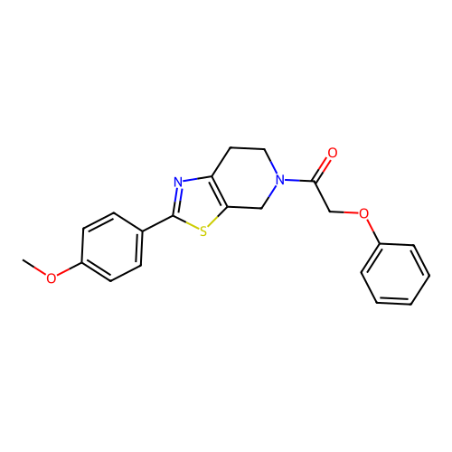 1-(2-(4-methoxyphenyl)-6,7-dihydrothiazolo[5,4-c]pyridin-5(4H)-yl)-2-phenoxyethanone structure