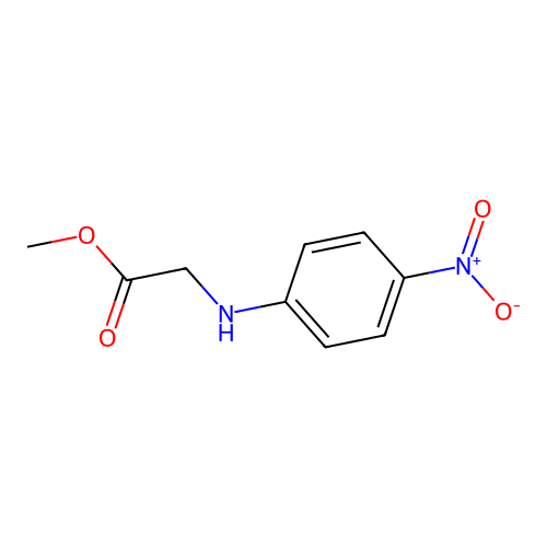 Methyl 2-[(4-nitrophenyl)amino]acetate structure