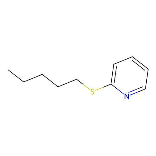 Pyridine, 2-(pentylthio)- structure
