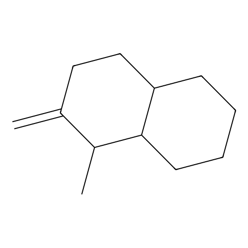 1-Methyl-2-methylene-trans-decalin structure