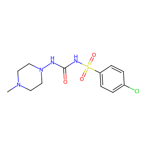 4-Chloro-n-[(4-methylpiperazin-1-yl)carbamoyl]benzenesulfonamide structure