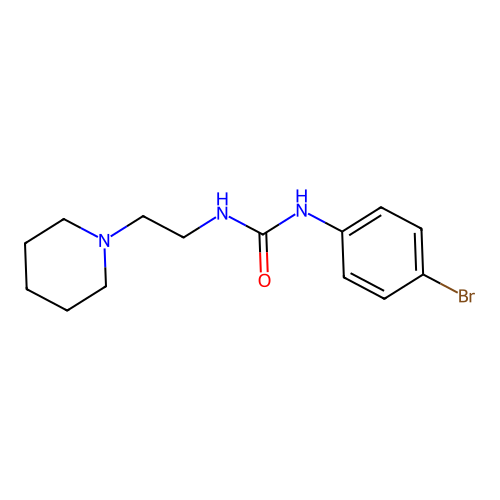 1-(4-Bromophenyl)-3-(2-piperidin-1-ylethyl)urea structure