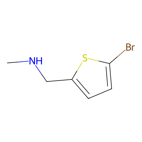 [(5-Bromothiophen-2-yl)methyl](methyl)amine structure