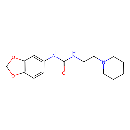 1-(1,3-Benzodioxol-5-yl)-3-(2-piperidin-1-ylethyl)urea structure