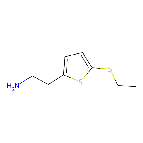 2-(5-Ethylthio-2-thienyl)ethylamine structure