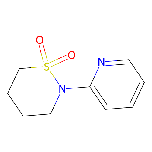 2-Pyridin-2-ylthiazinane 1,1-dioxide structure