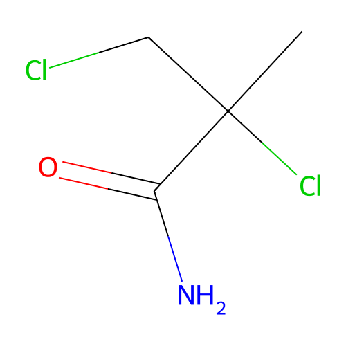 2,3-Dichloro-2-methylpropanamide structure