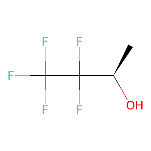 (2R)-3,3,4,4,4-pentafluorobutan-2-ol structure