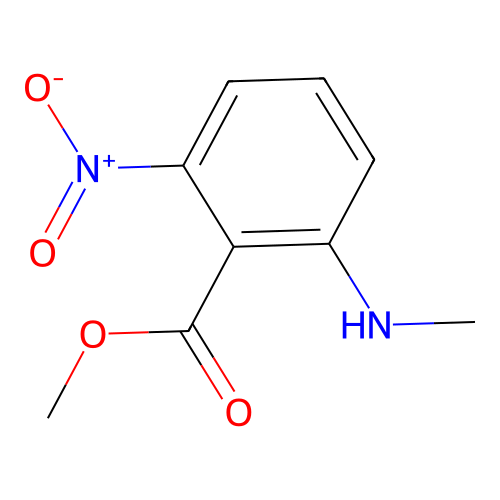 Methyl 2-(methylamino)-6-nitrobenzoate structure