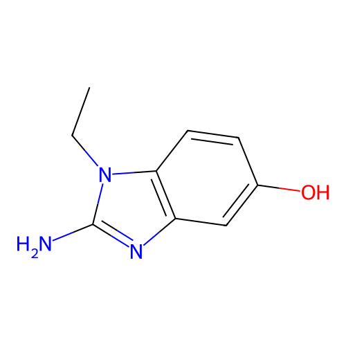 2-amino-1-ethyl-1H-benzo[d]imidazol-5-ol structure