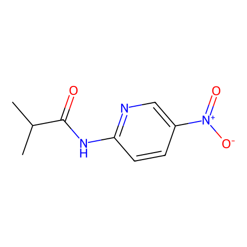 2-methyl-N-(5-nitropyridin-2-yl)propanamide structure