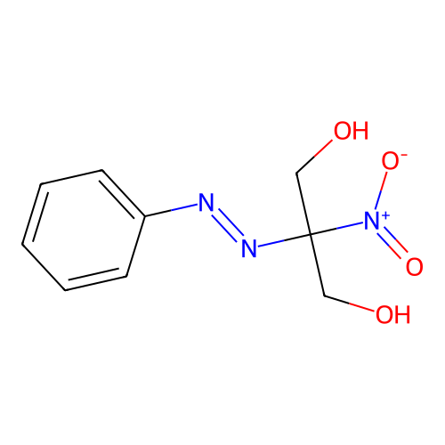 2-Nitro-2-phenyldiazenylpropane-1,3-diol structure