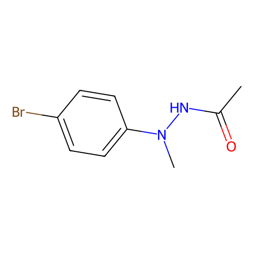 Acetic acid, 2-(4-bromophenyl)-2-methylhydrazide structure