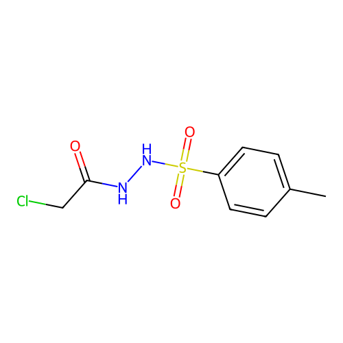2-chloro-N'-[(4-methylphenyl)sulfonyl]acetohydrazide structure