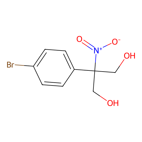 2-(4-Bromophenyl)-2-nitropropane-1,3-diol structure