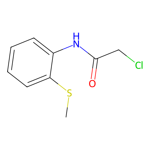 2-chloro-N-(2-(methylsulfanyl)phenyl)acetamide structure
