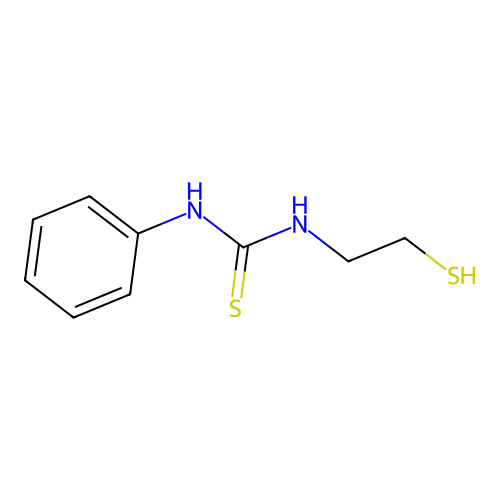 1-Phenyl-3-(2-sulfanylethyl)thiourea structure