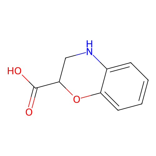 3,4-dihydro-2H-1,4-benzoxazine-2-carboxylic acid structure