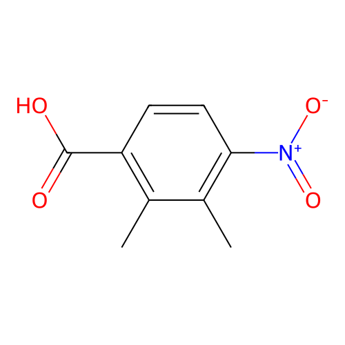 2,3-Dimethyl-4-nitrobenzoic acid structure