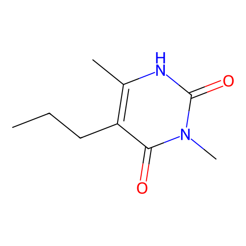 Uracil, 3,6-dimethyl-5-propyl- structure